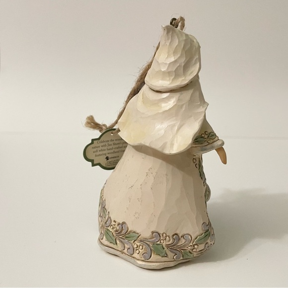 Jim Shore White Woodland 2016 Christmas Ornament Santa w/ Animals - Picture 9 of 16